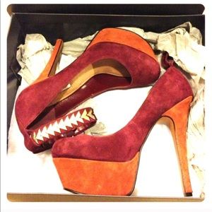 H by Halston Suede Platforms